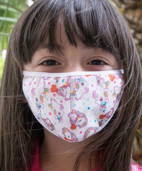 MASCHERINA PROTETTIVA BIMBA IN TNT, 3 PEZZI IN 3 FANTASIE