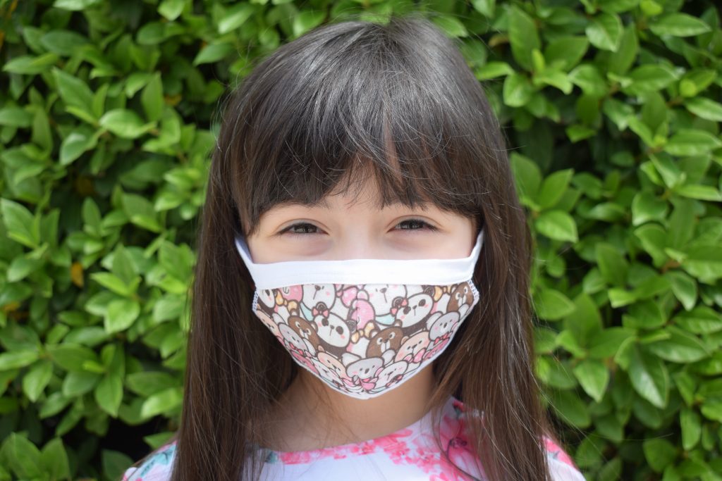 Mascherina protettiva bambina 3 pezzi in 3 fantasie – Anni 3-7