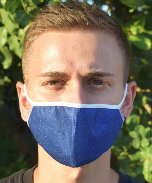 MASCHERINA PROTETTIVA IN TNT, 2 PEZZI IN 2 VARIANTI, COLORE NERO